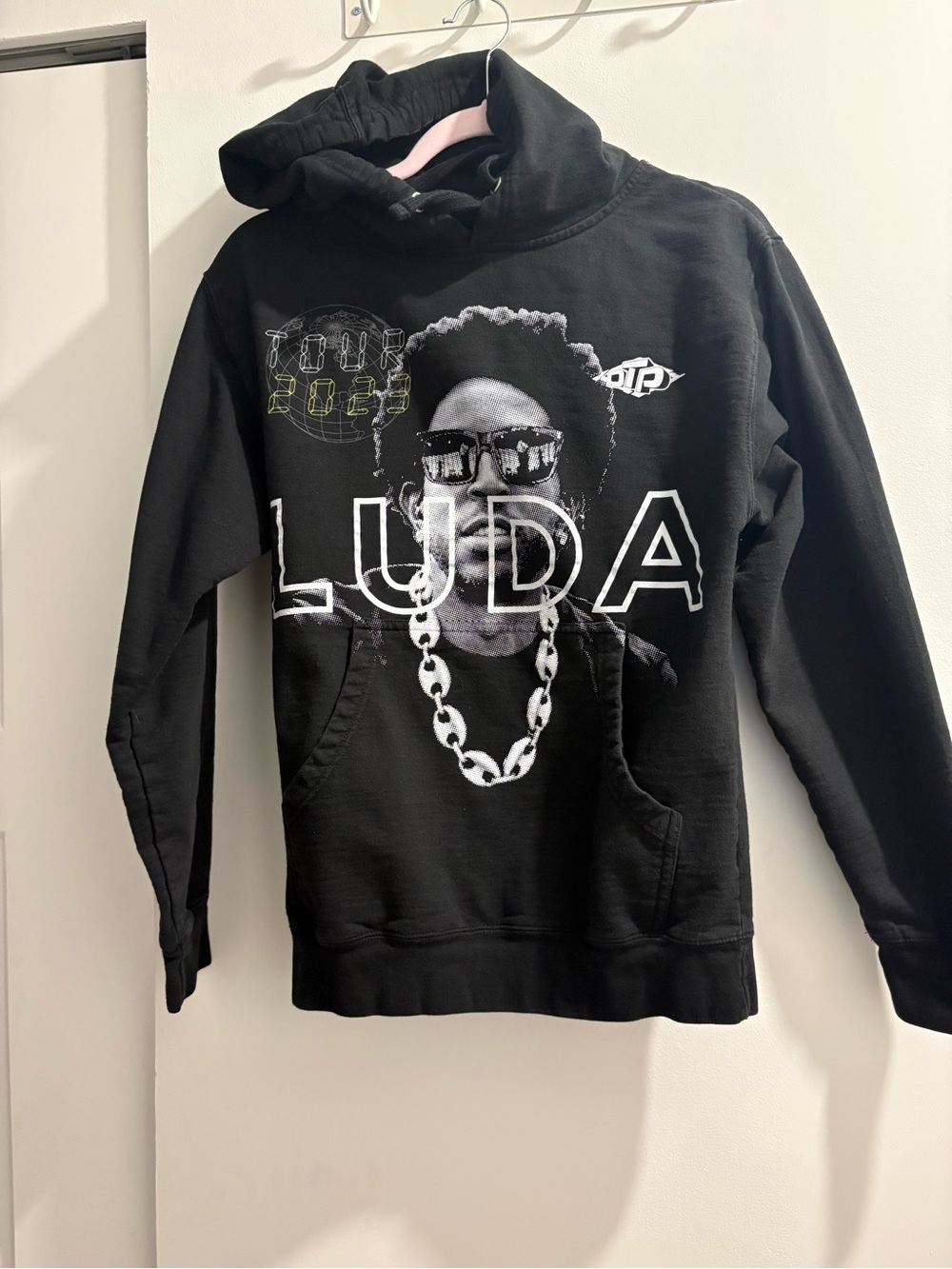 LUDA Graphic Black Men's Hoodie Sweater
